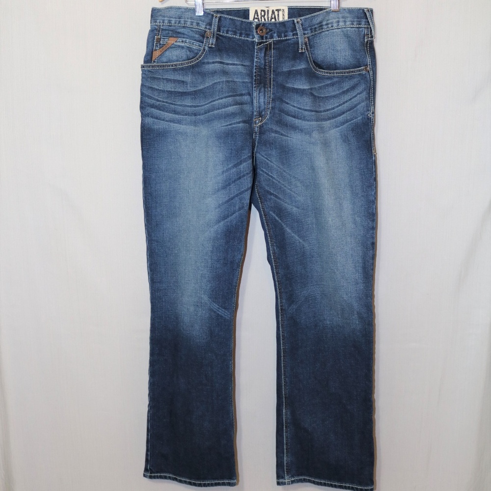 Ariat Sz 36x32 Men's M4 Low Rise Boot Jeans Blue